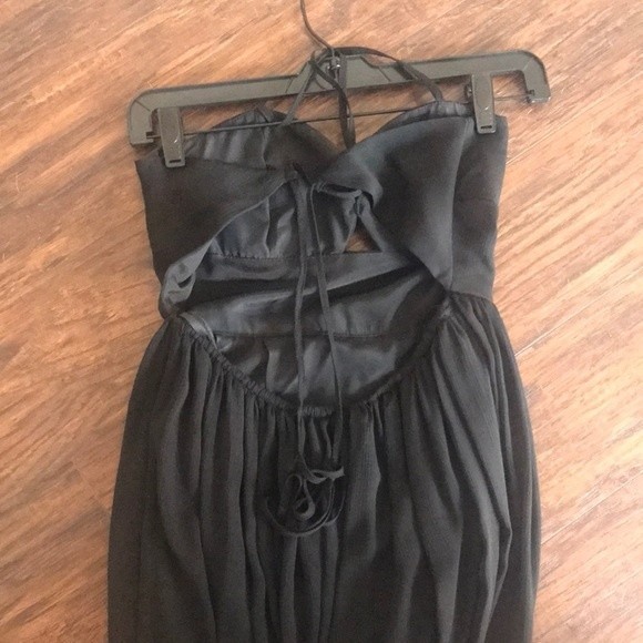 Bcbgeneration Black Strappy Chiffon Dress - Picture 4 of 7